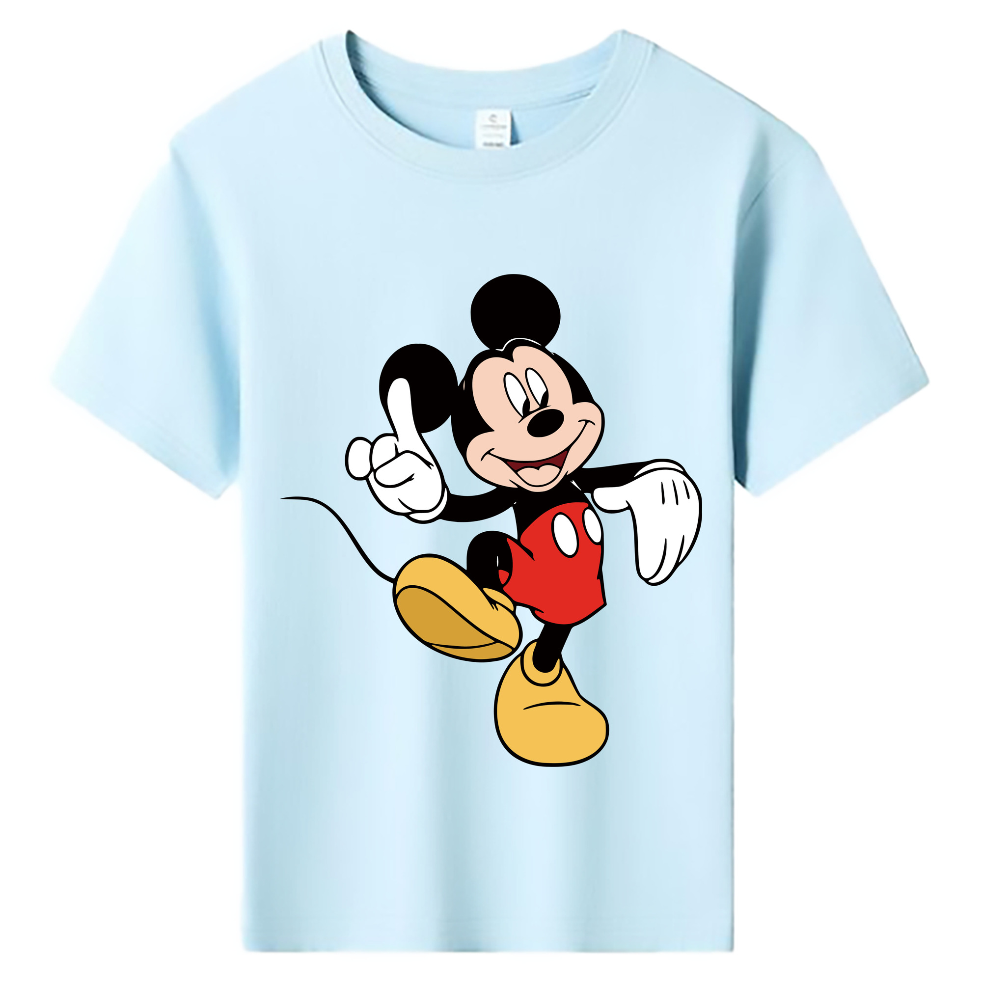 ミッキーマウス Mickey Mouse 綿100％キッズTシャツ（フロントプリント）